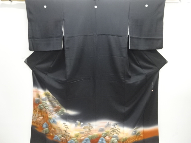 JAPANESE KIMONO / TOMESODE / KINKAKU TEMPLE / ARTIST WORK